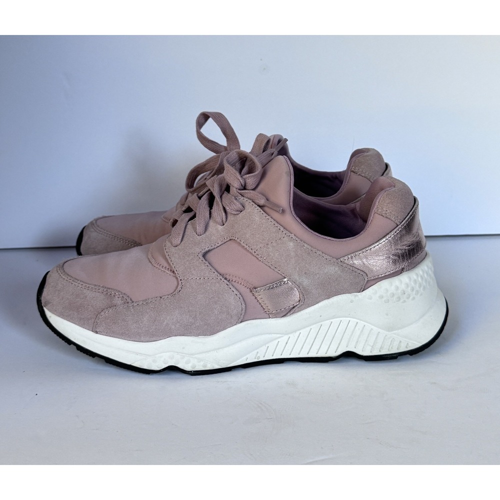 Halogen Womens Haraegin-Fab Rose Pink Neoprene Slip On Walking Sneakers 8M